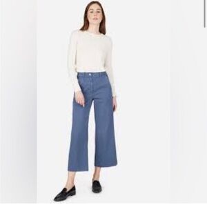 Everlane wide leg crop jeans